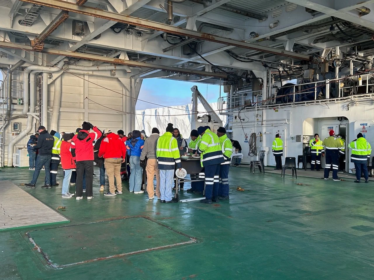 Braai on the Poop Deck of SA Agulhas II